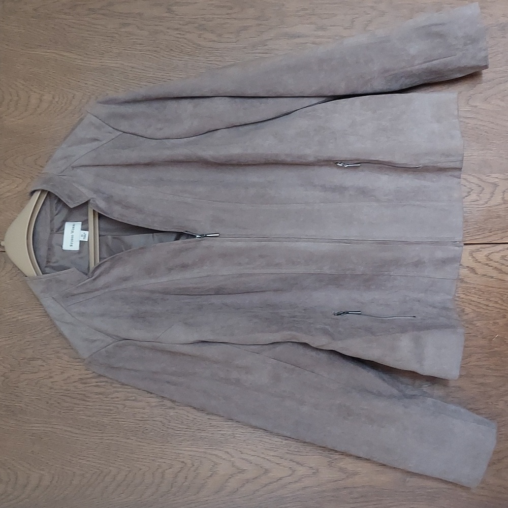 Womens Suede-Feel Jacket